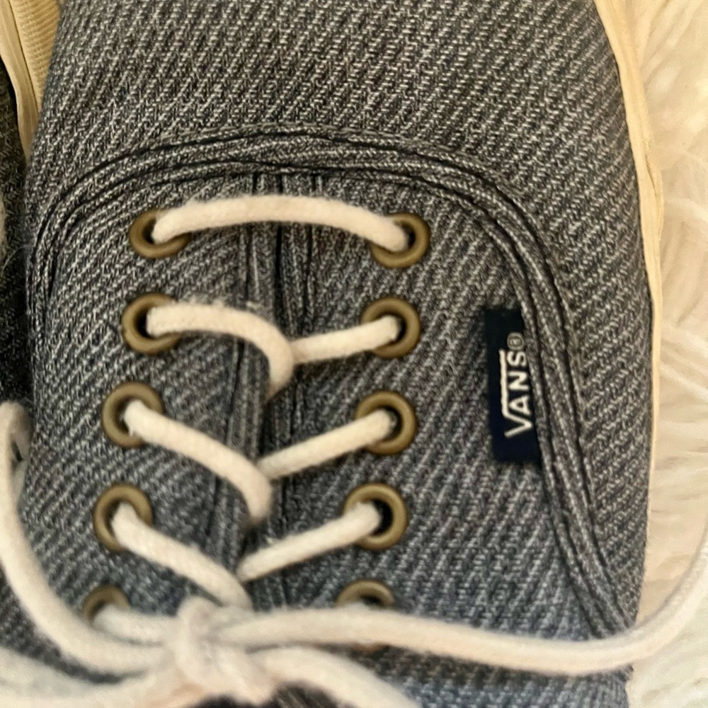 Vans Charcoal and Cream Sneakers
